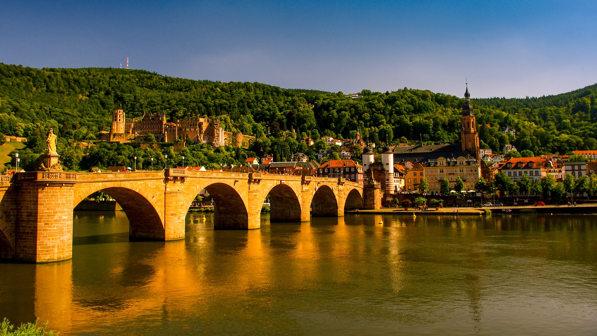 Heidelberg Brücke Neckar