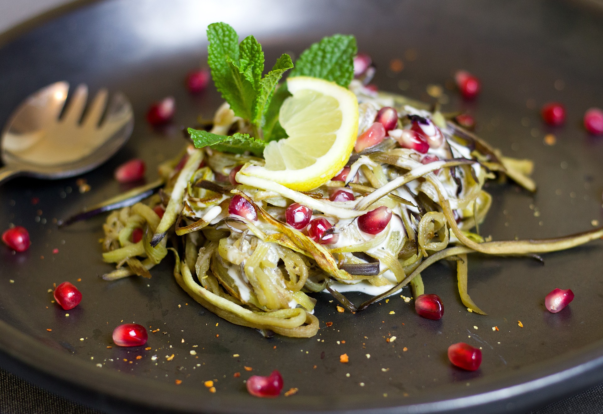 Vegetarisches Auberginengericht