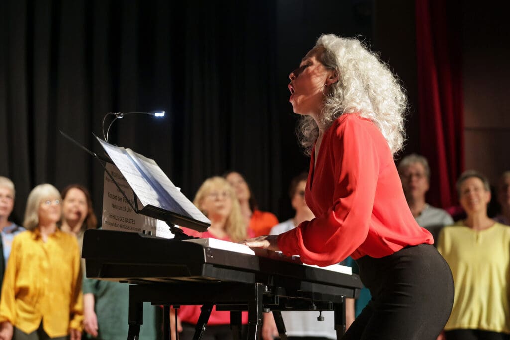 Die "Palatöne" bei einem Auftritt. 