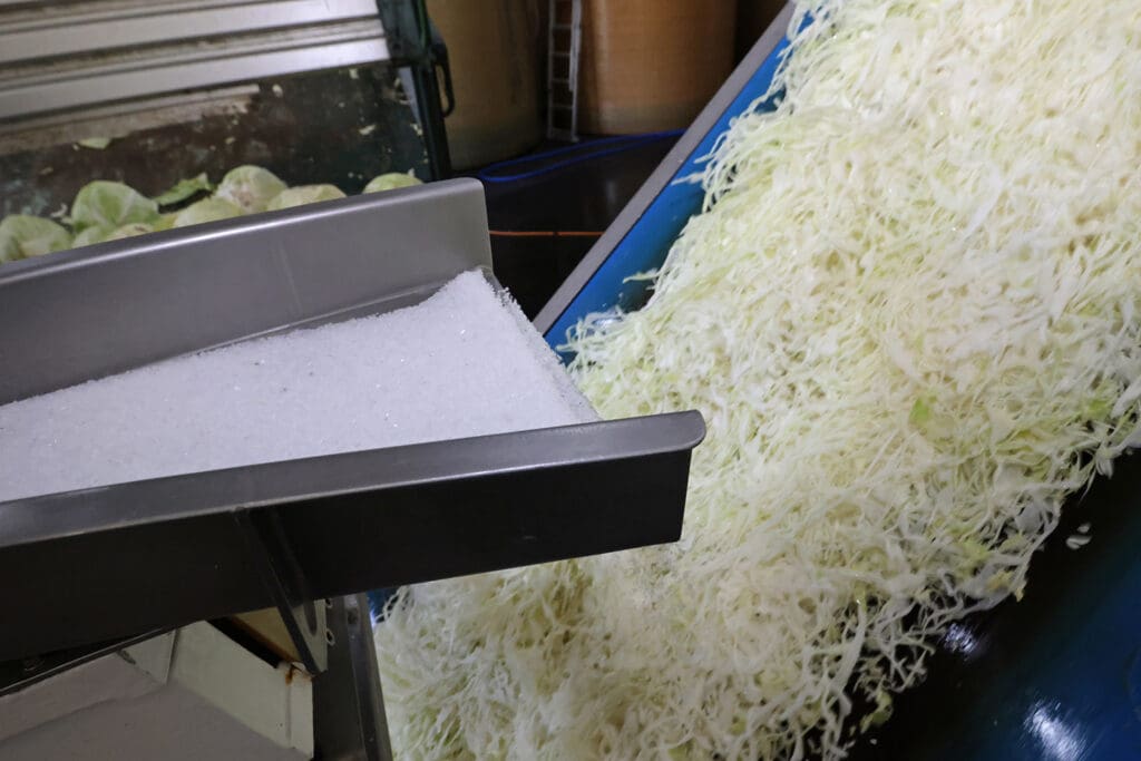 Verarbeitung des Kohls