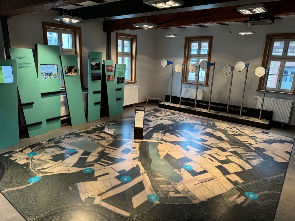 Luftbild im Haus am Strom