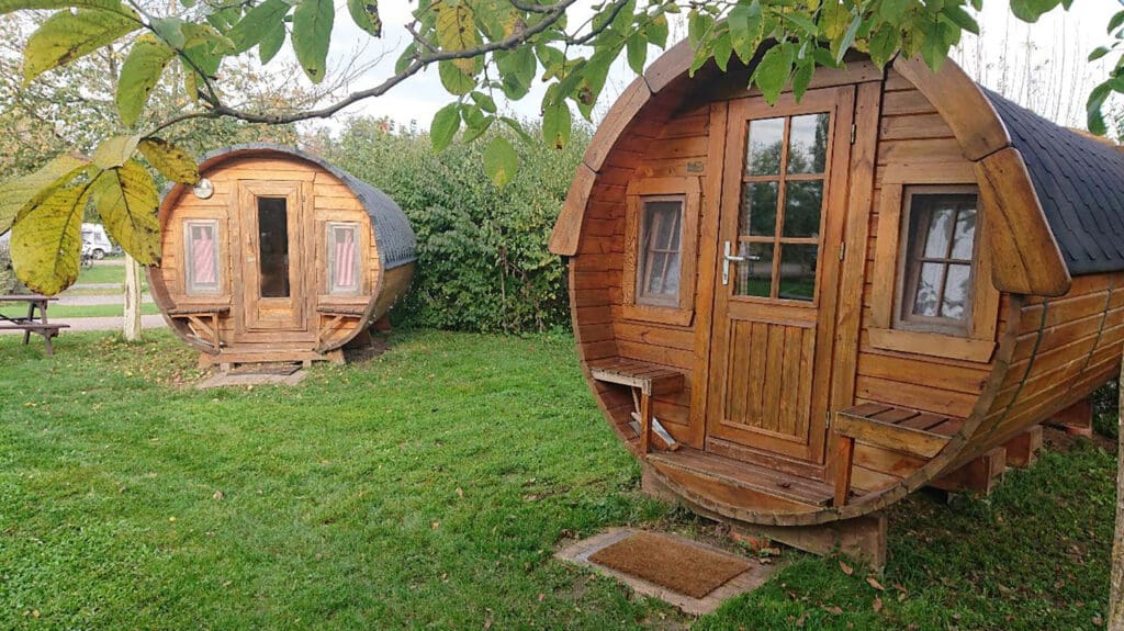 Campingfass von außen