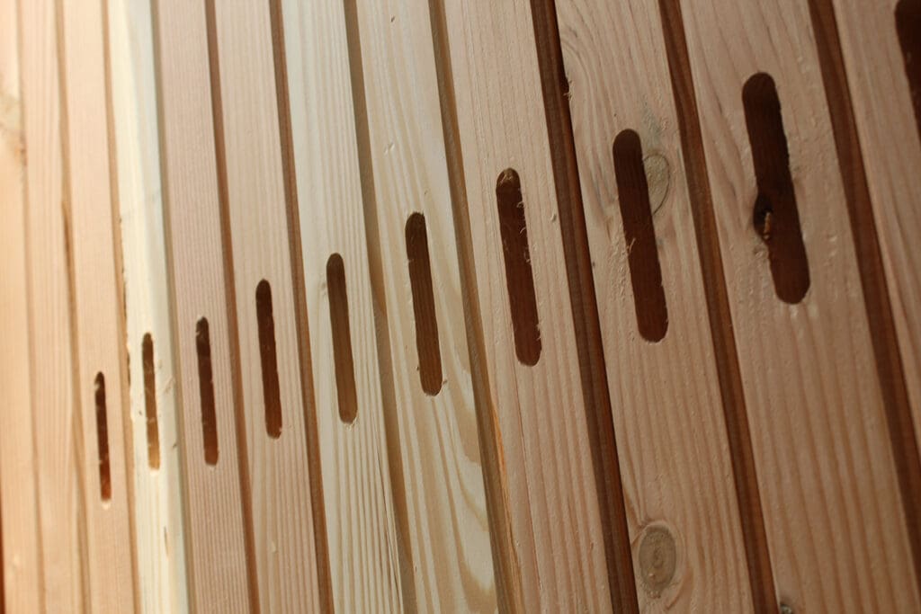 Bauteile für eine Sitzbank