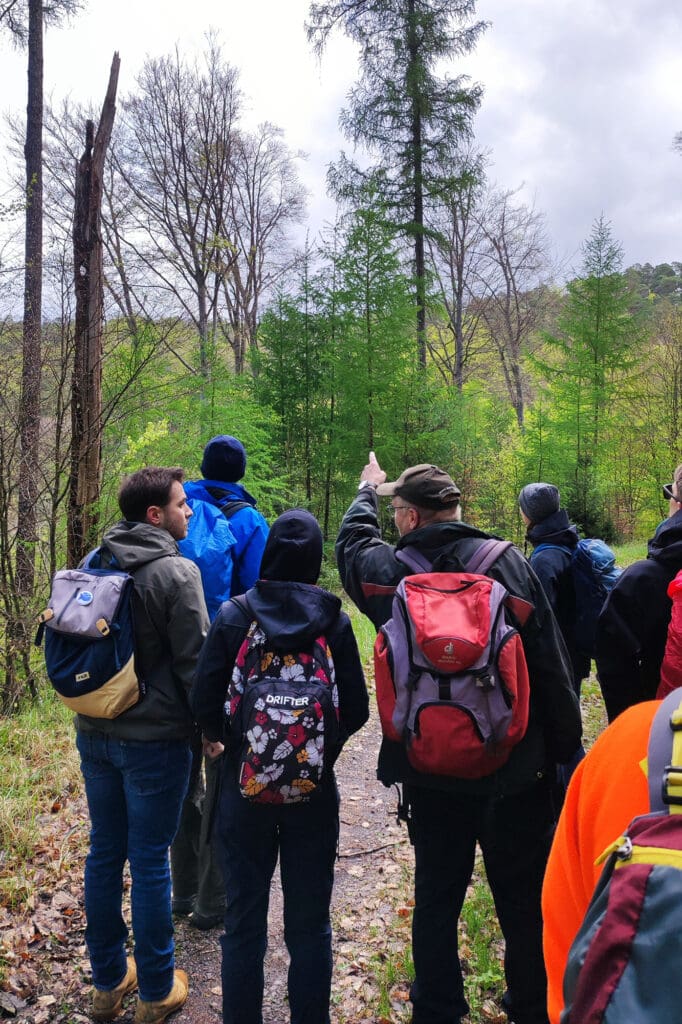 Studenten bei der Campus-Expedition