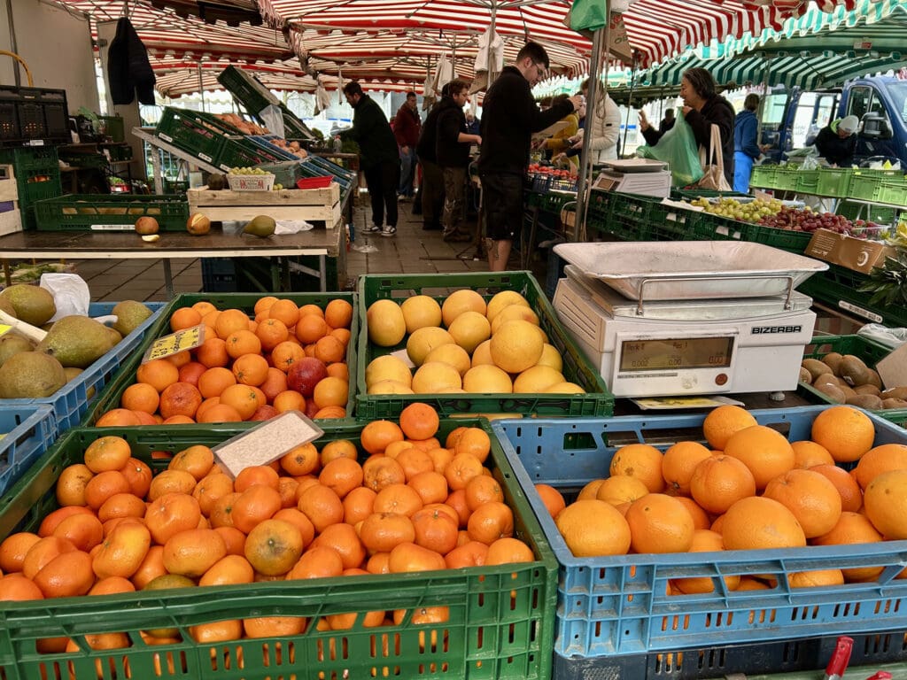 Marktstand in Kaiserslautern