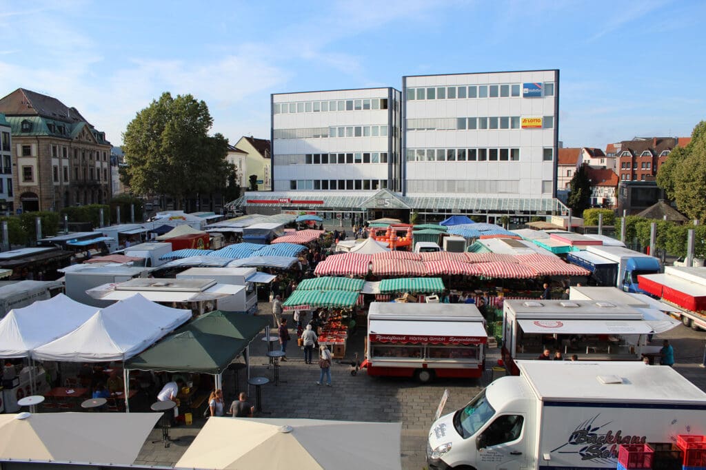 Wochenmarkt in Kaiserslautern