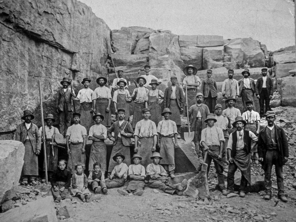 Historisches Foto im Steinhauermuseum