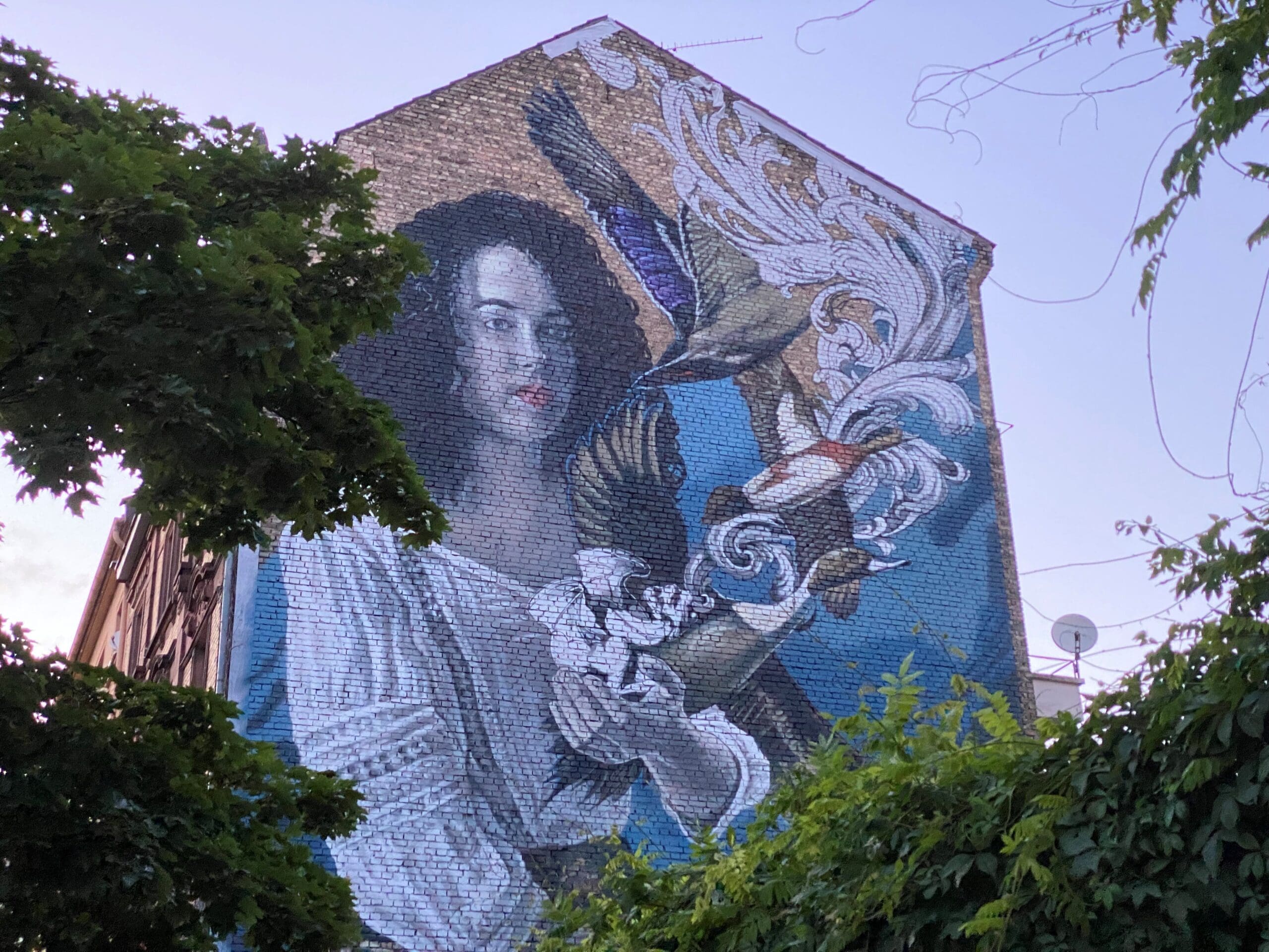 Kunst an einer Hauswand in Ludwigshafen am Rhein