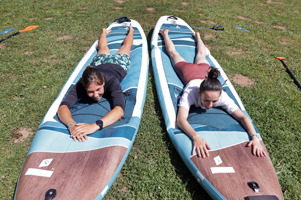 Nach dem Stand-up-Paddling