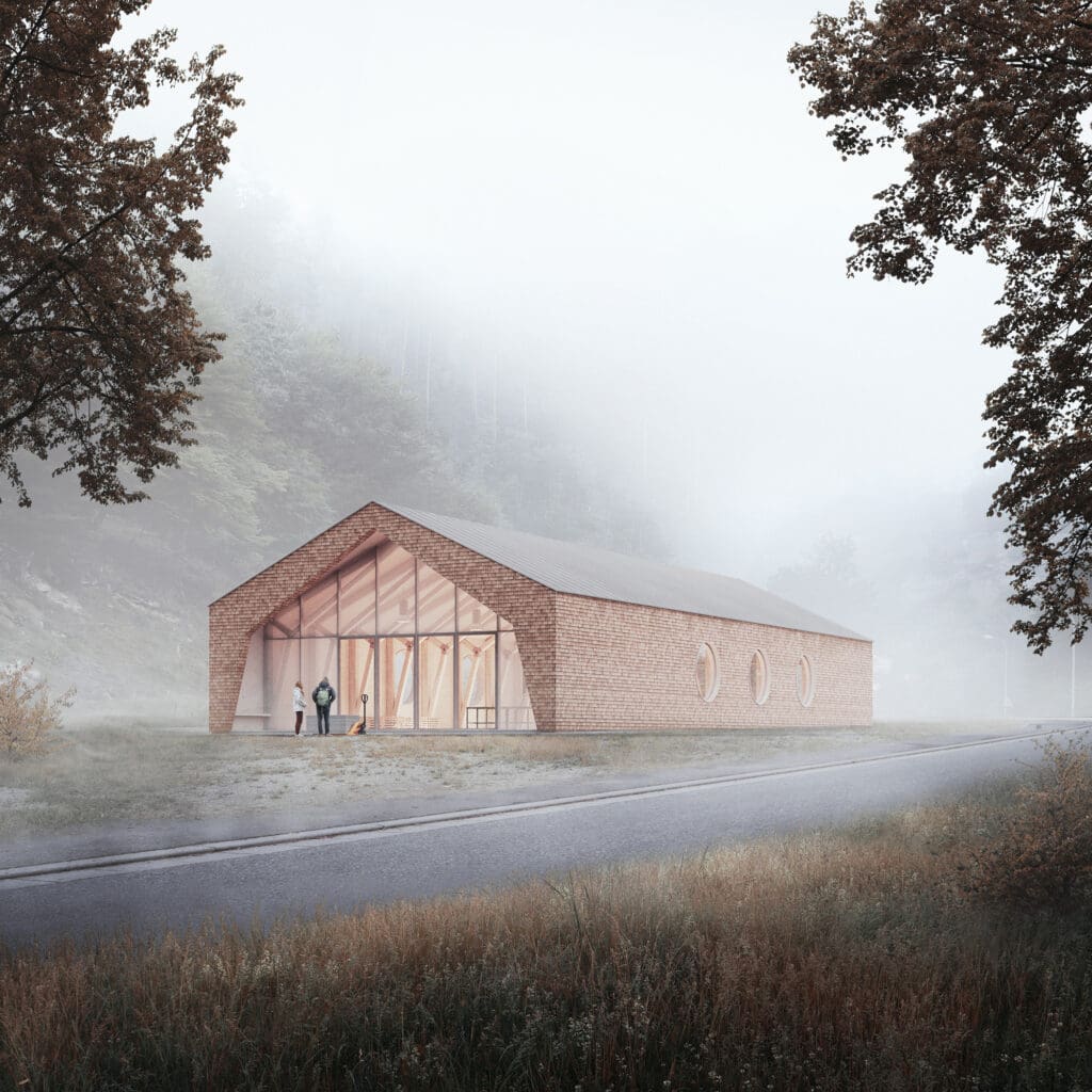 Holzbaucampus bei Frankenstein