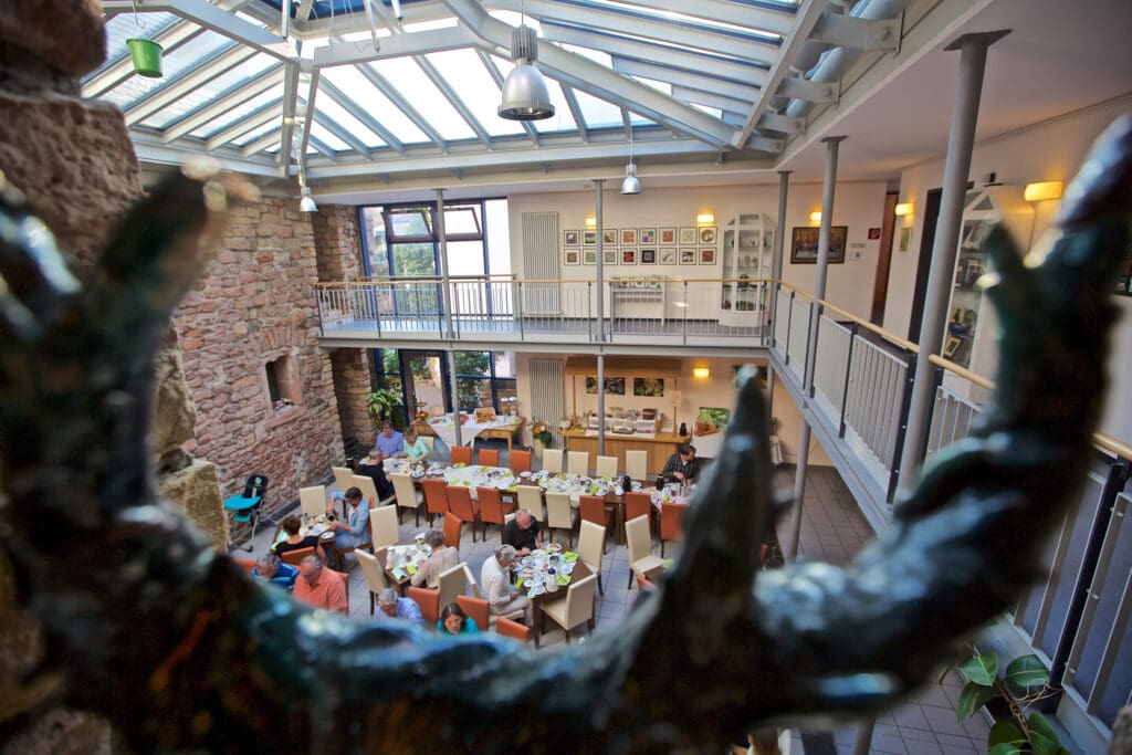 Wintergarten des Hotels