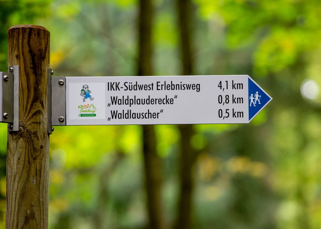 Markierung IKK-Erlebnisweg