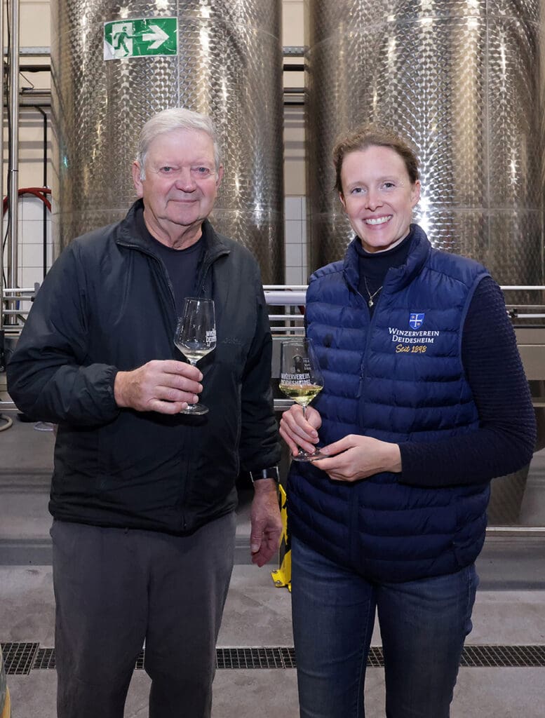 Arthur Braun und Anna-Lisa Lütge (Winzerverein)