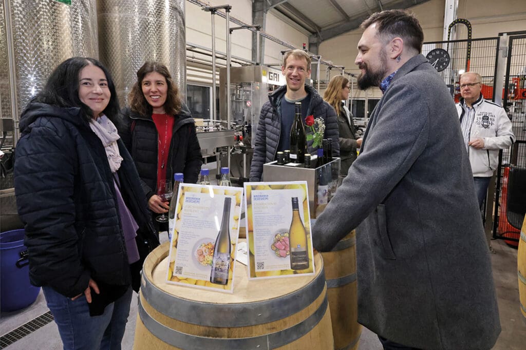 Melanie Jaks, Kathrin und Michael Engeroff (alle VielPfalz) 
und Christian Hockenberger (Meomix GmbH)