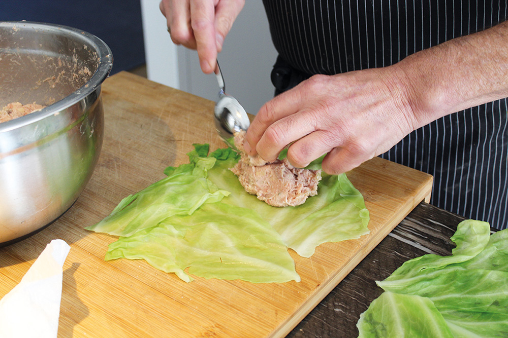 Zubereitung Weinbergwickel