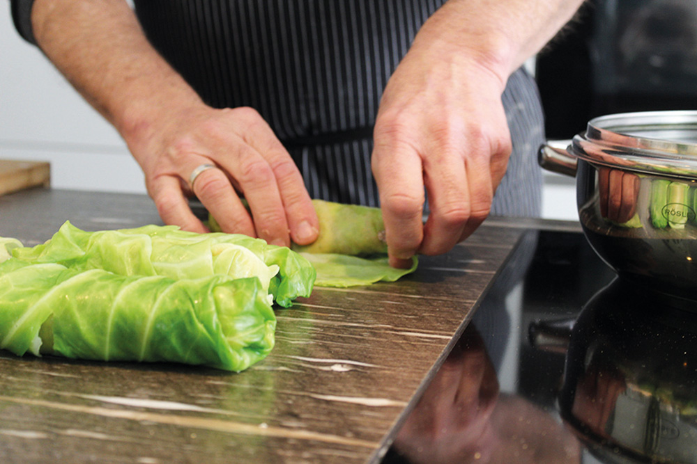 Zubereitung Weinbergwickel