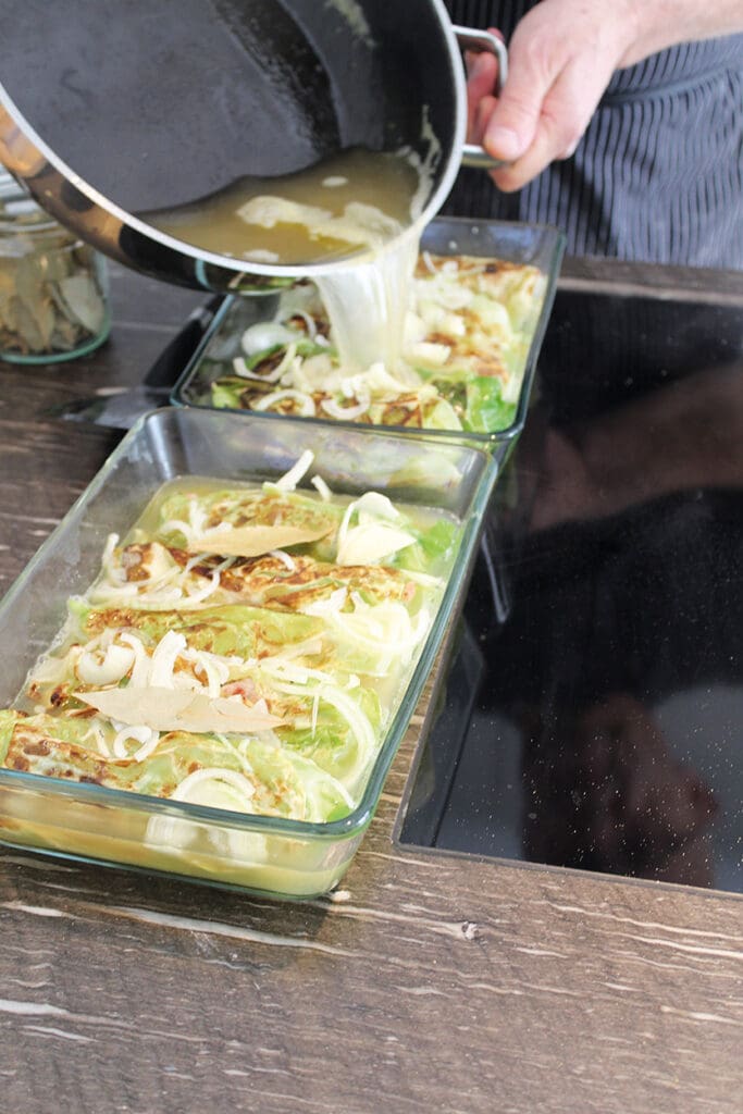 Zubereitung Weinbergwickel